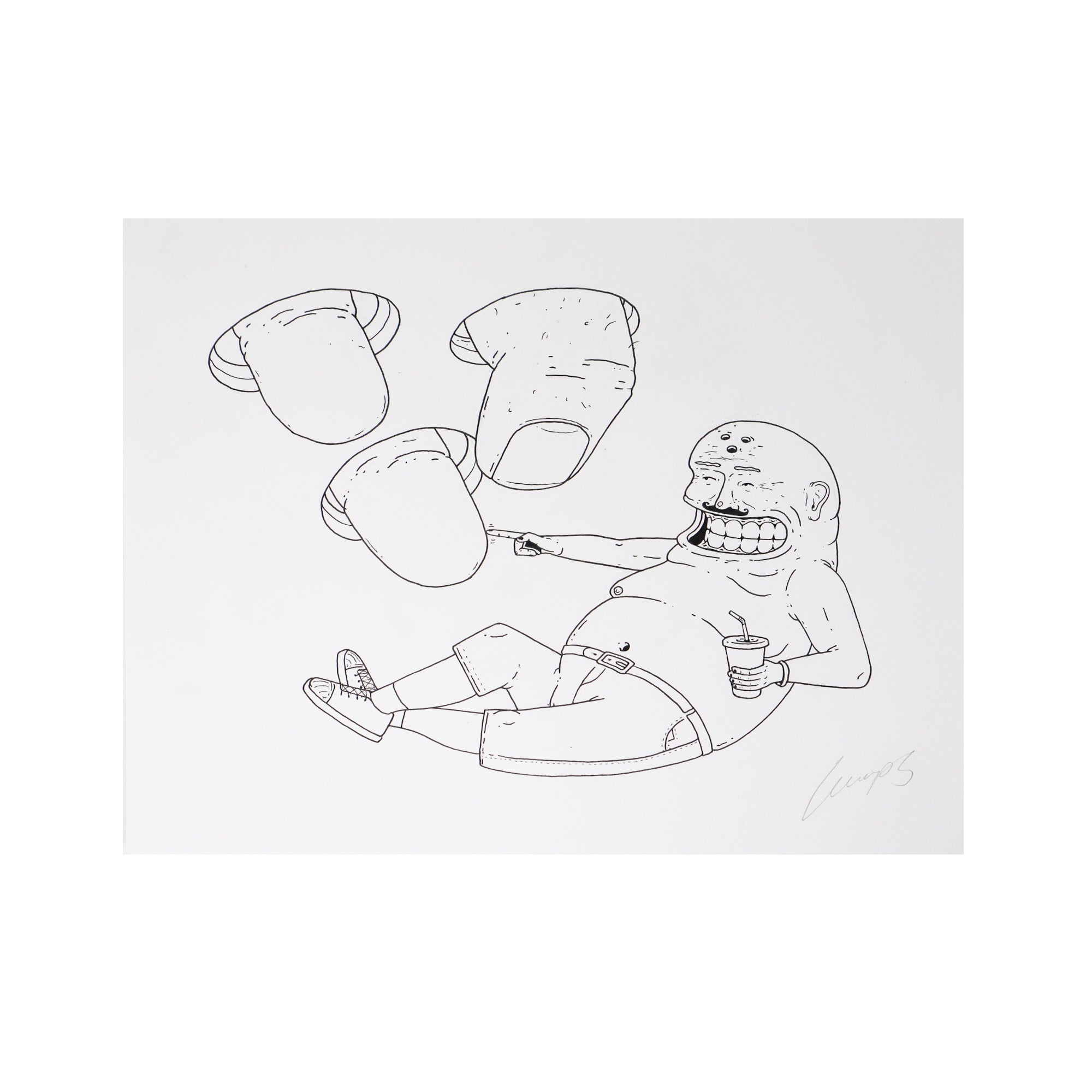 "Bowling Ball", 2019 - Original Drawing