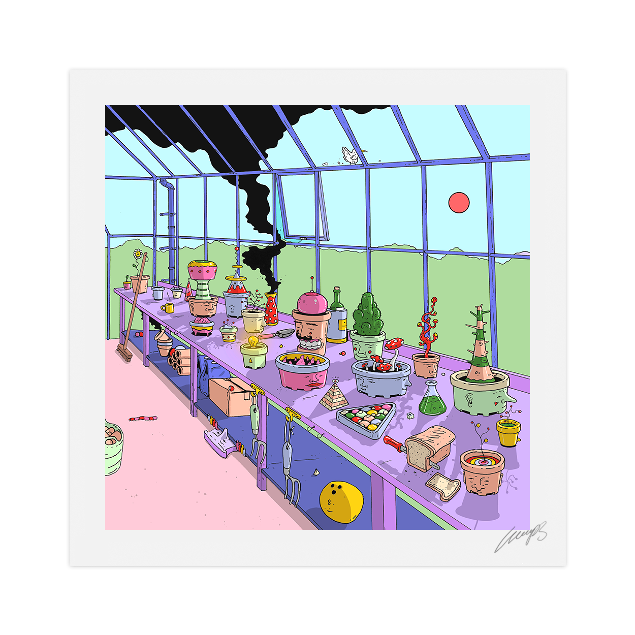 "Potting Shed" Limited Edition Print
