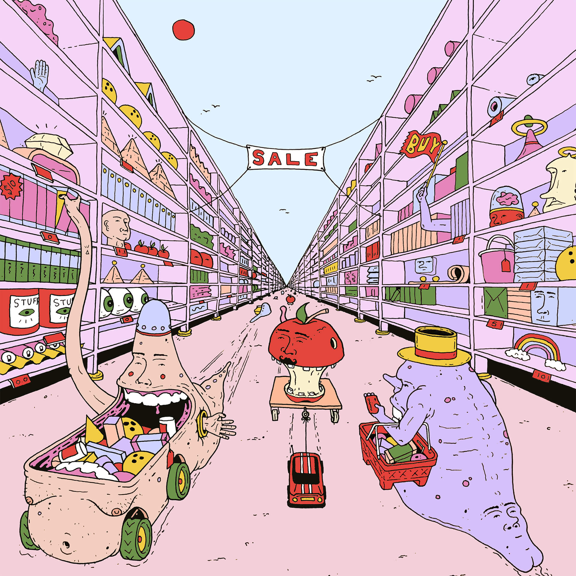 "Aisle of Shopping" Open Edition Print
